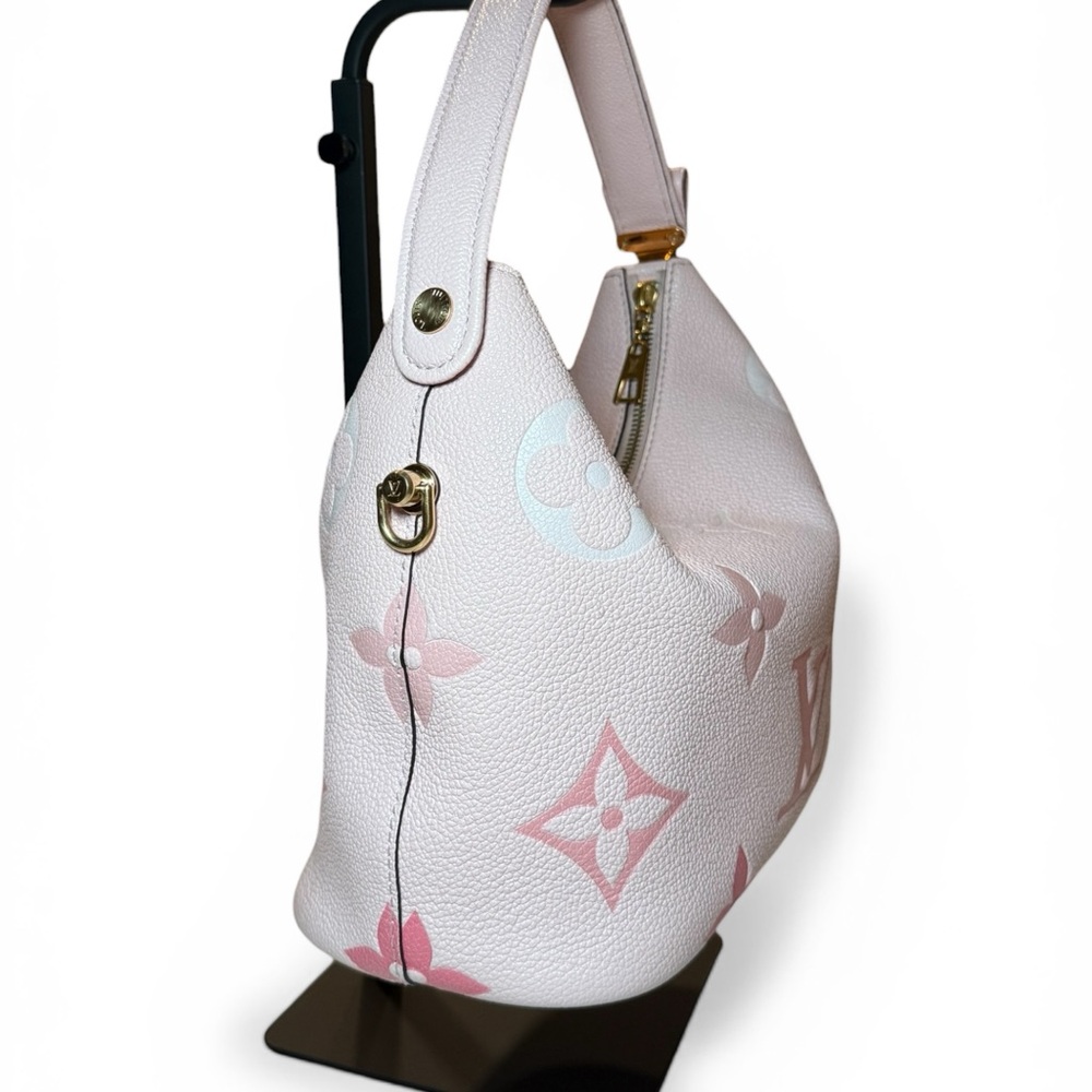 *SOLD* AUTHENTIC/MICROCHIPPED Louis Vuitton: Pink Marshmallow PM Empreinte Bag - Picture 10 of 17